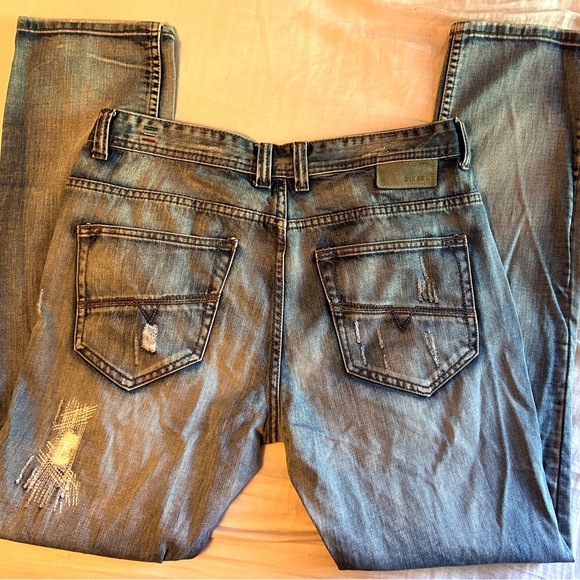 Vintage Diesel Men's Jeans 2000's Pre-Owned Bootcut - Picture 7 of 10